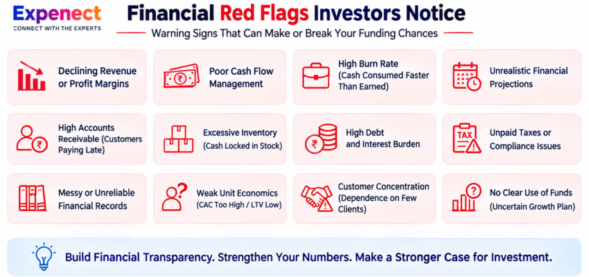 Financial Red Flags Investors Notice Before Investing in Your Business