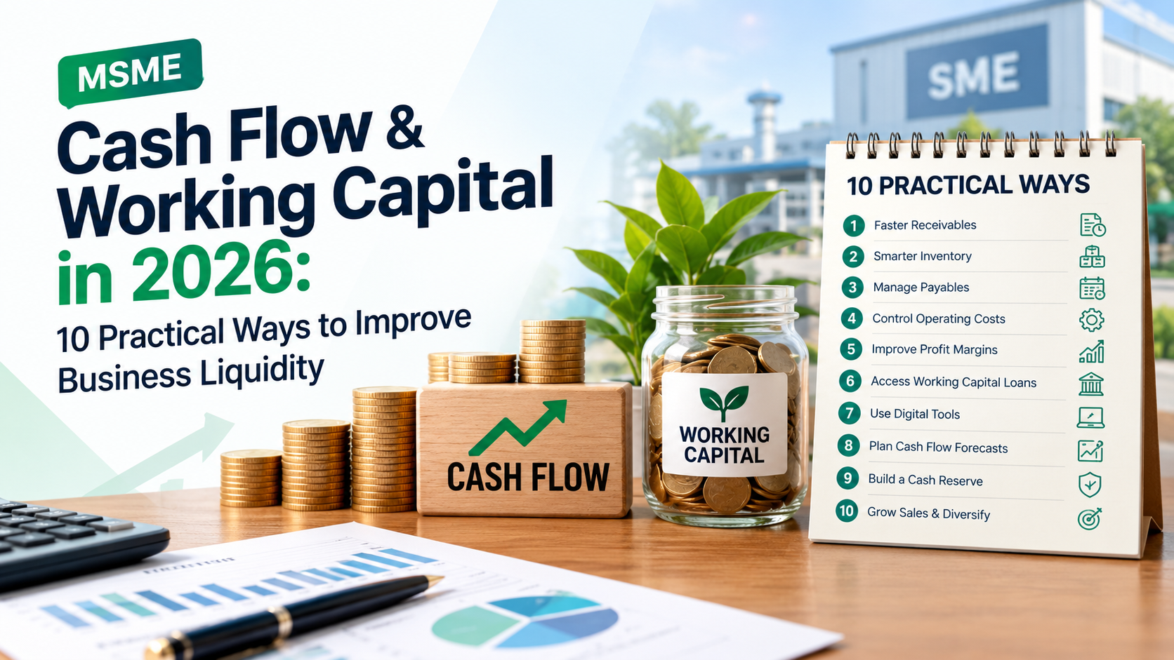 MSME Cash Flow & Working Capital in 2026: 10 Practical Ways to Improve Business Liquidity